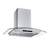 30 in. W Convertible Glass Wall Mount Range Hood with 2 Charcoal Filters in Stainless Steel by Vissani