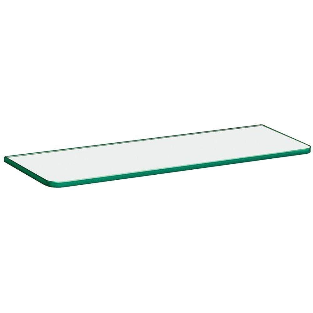 16 in. x 5/16 in. x 5 in. Standard Line Shelf in Clear Glass